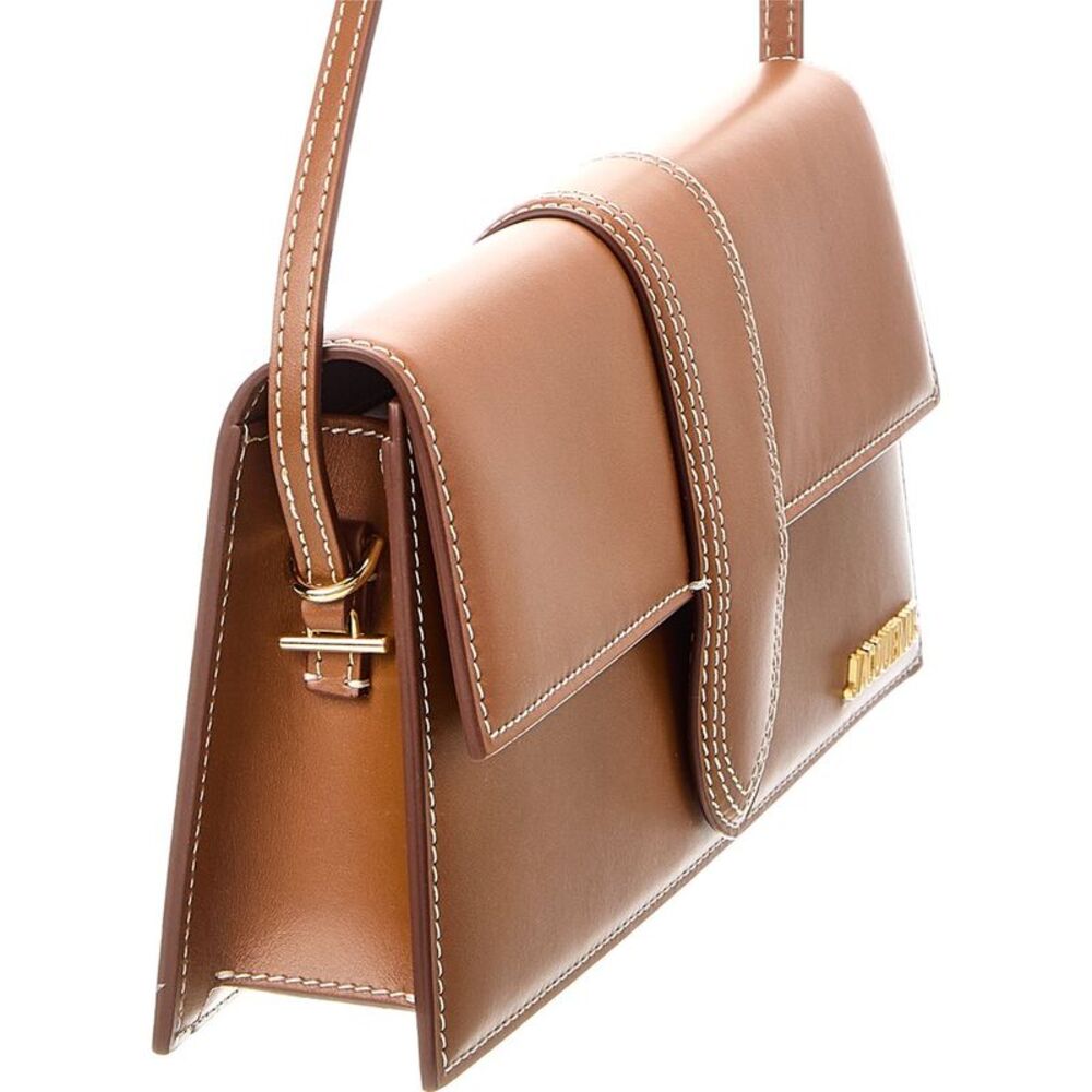 Jacquemus The Long Bambino Leather Shoulder Bag, Brown - Picture 3 of 5
